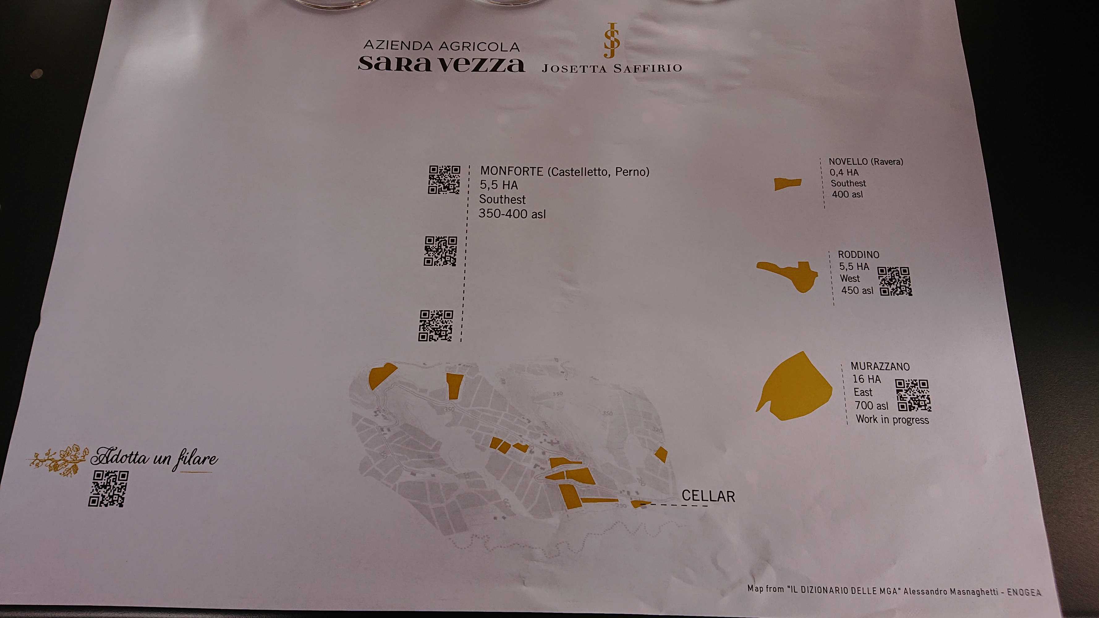 Kort over Josetta Saffirio